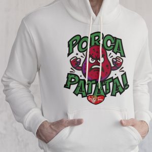 felpa divertente oggi no tommy angry porcapatata