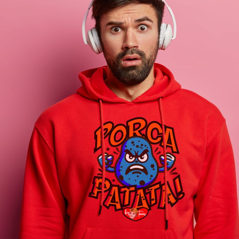 felpa ironica umore nero tommy angry porcapatata