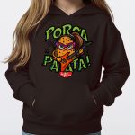 regalo chitarrista rock felpa arancione