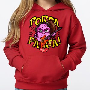felpa amante chitarra divertente porcapatata