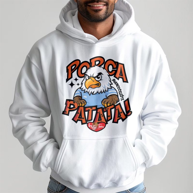 felpa simpatica laziale tommy porcapatata