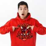 felpa simpatica granata tommy porcapatata
