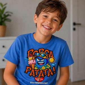 Maglietta gelato sciolto BLU - Uomo | PorcaPatata
